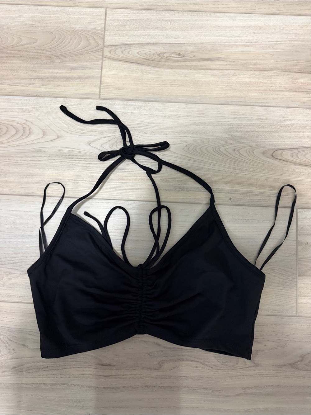 White Fox Boutique Black Young At Heart Crop Top